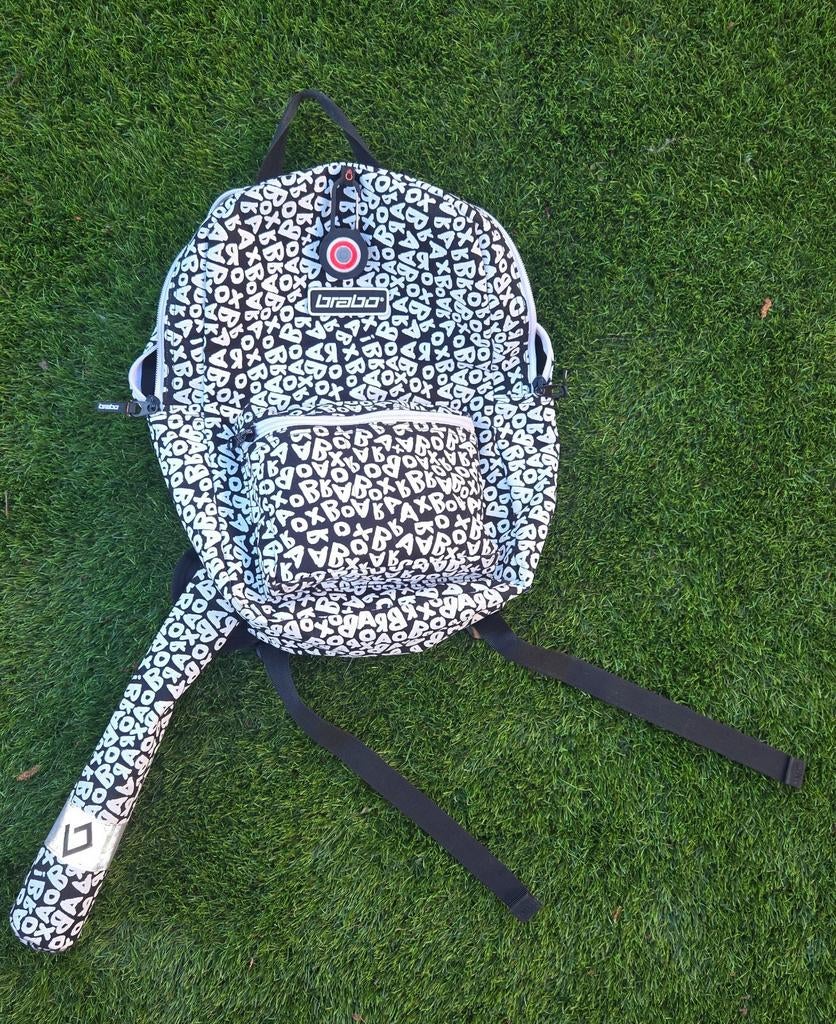 Brabo hockeysticktas - Zwart/wit met patroon, Ophalen of Verzenden, Zo goed als nieuw, Tas