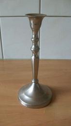 Zilverkleurige kandelaar, Ophalen of Verzenden, Zo goed als nieuw, Metaal, Kandelaar