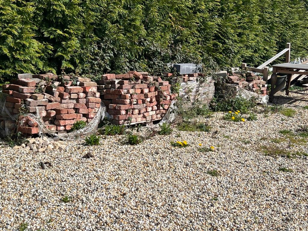 Partij veldbrand stenen, Ophalen, Gebruikt, Bakstenen