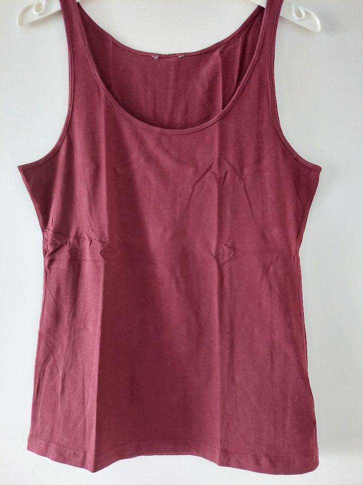 Mooie bordo rode top in maat L, Kleding | Dames, Tops, Zo goed als nieuw, Maat 42/44 (L), Rood, Zonder mouw, Ophalen of Verzenden