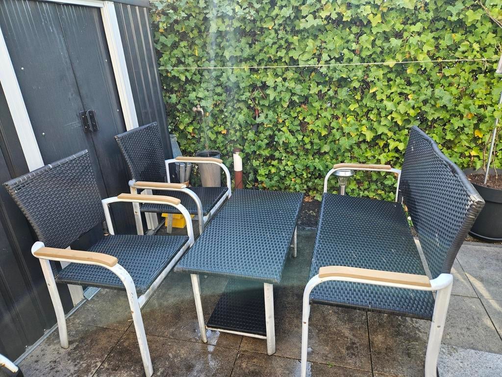 Tuinset voor 5 personen, Ophalen, 5 zitplaatsen, Gebruikt, Bank
