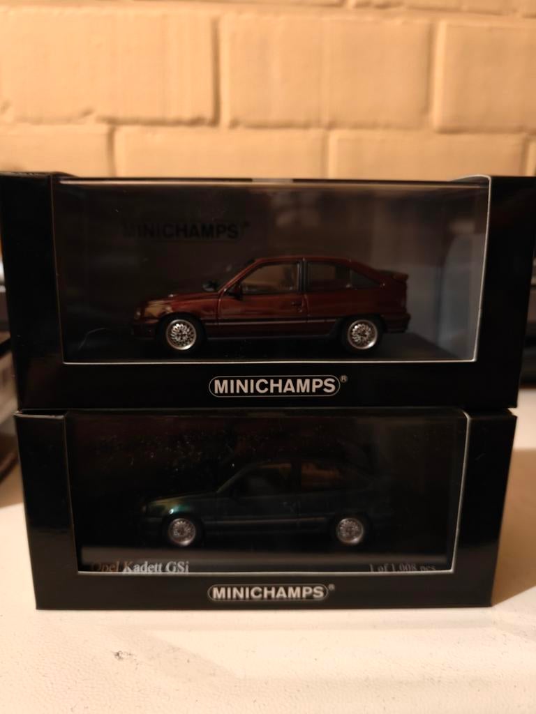 Minichamps Opel Kadett E GSI champion 1/43, Ophalen of Verzenden, Nieuw, Auto, MiniChamps