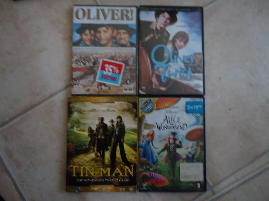 dvd pakket - jeugd - familie - Oliver - Tin Man - Alice in w, Avontuur, Gebruikt, Alle leeftijden, Boxset