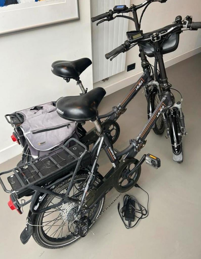 2x Lacros Scamper S200 elektrische vouwfietsen, 418Wh accu, Fietsen en Brommers, Ophalen of Verzenden, Gebruikt, Overige merken
