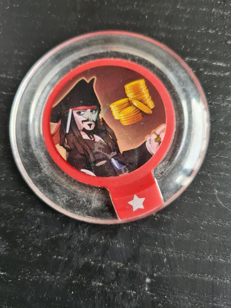 Disney Infinity Power Disc: Captain Jack Sparrow (Pirates), Avontuur en Actie, Gebruikt, 1 speler, Ophalen of Verzenden