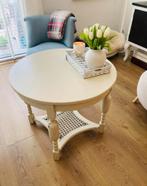 Brocante ronde salontafel bijzettafel vintage diameter 75 cm, Huis en Inrichting, Tafels | Salontafels, Ophalen, Gebruikt, 50 tot 100 cm