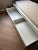 2x IKEA Malm bedlades wit, Huis en Inrichting, Slaapkamer | Bedden, Ophalen, Gebruikt, Eenpersoons, Wit