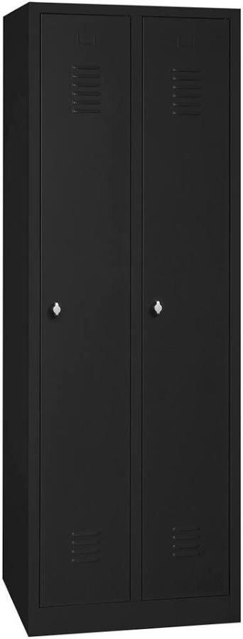 Stoere stalan zwarte kleding kast hxdxb 180x50x60 cm, Ophalen of Verzenden, Gebruikt