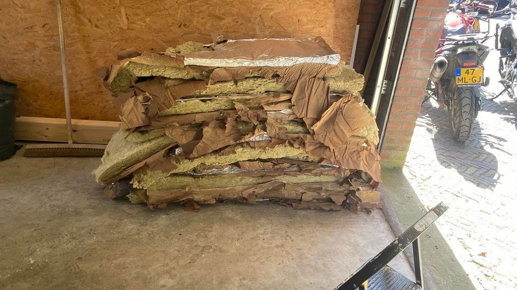 Isolatie 70 mm spijkerrol gratis, Doe-het-zelf en Verbouw, Isolatie en Afdichting, Ophalen, 4 tot 8 cm, Gebruikt, Dakisolatie