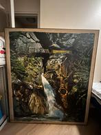Schilderij Anne P, Boer : Trümmelbach bei Lauterbrunnen Fall, Ophalen