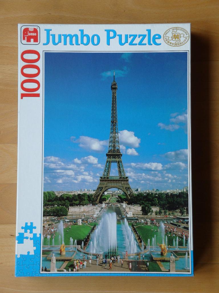 Nieuw: Jumbo puzzel 1000 stukjes: Eiffeltoren Parijs, Ophalen of Verzenden, 500 t/m 1500 stukjes, Nieuw, Legpuzzel