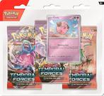 Pokemon TCG - Temporal Forces: Cleffa 3-Pack Blister, Ophalen of Verzenden, Nieuw, Booster