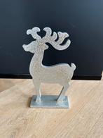 Houten Rendier - Zilverkleurig met glitter, Ophalen of Verzenden, Gebruikt