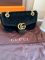 Gucci marmont velvet black, Ophalen, Zo goed als nieuw, Zwart, Schoudertasje