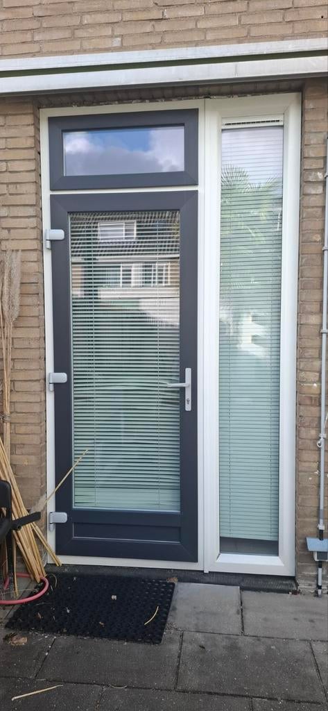 Veka kozijn met tuindeur n.o.t.k, Kunststof, Deurkozijn, Inclusief glas, 225 cm of meer