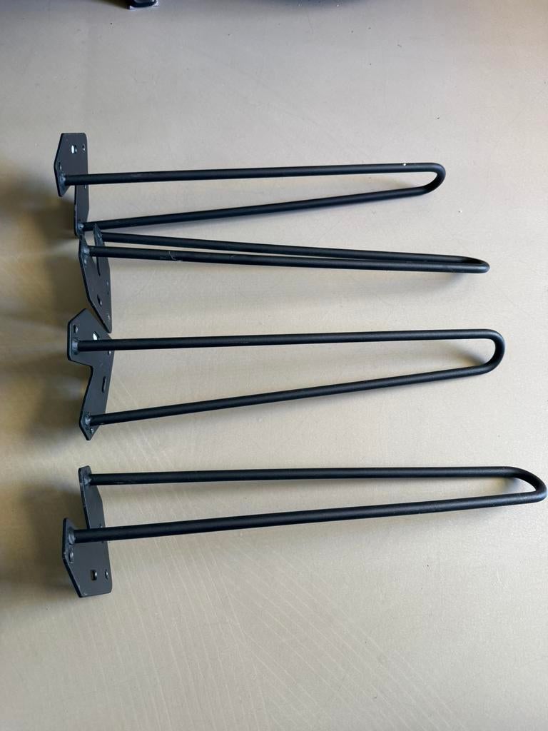 Tafelpoten zwart metaal duraline praxis, Huis en Inrichting, Tafelonderdelen, Minder dan 50 cm, 50 tot 100 cm, Rond, Ophalen of Verzenden