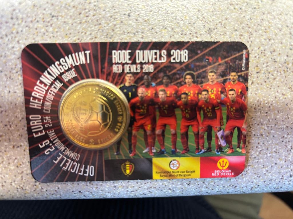 2,5 euro Rode Duivels coincard 2018 Belgie, Postzegels en Munten, Munten | Nederland, Ophalen of Verzenden, Vóór koninkrijk, Euro's