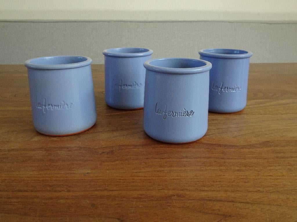 La fermière terracotta potjes / kopjes, Ophalen of Verzenden, Aardewerk, Overige stijlen, Overige typen