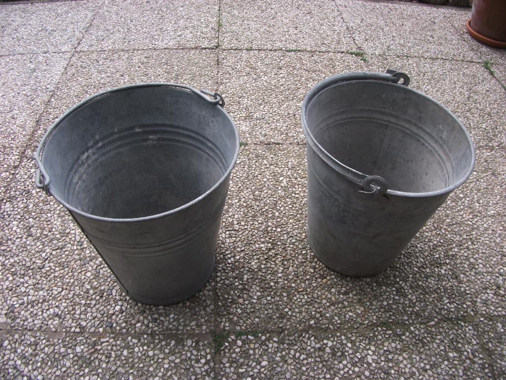 zinken emmers, Antiek en Kunst, Ophalen of Verzenden