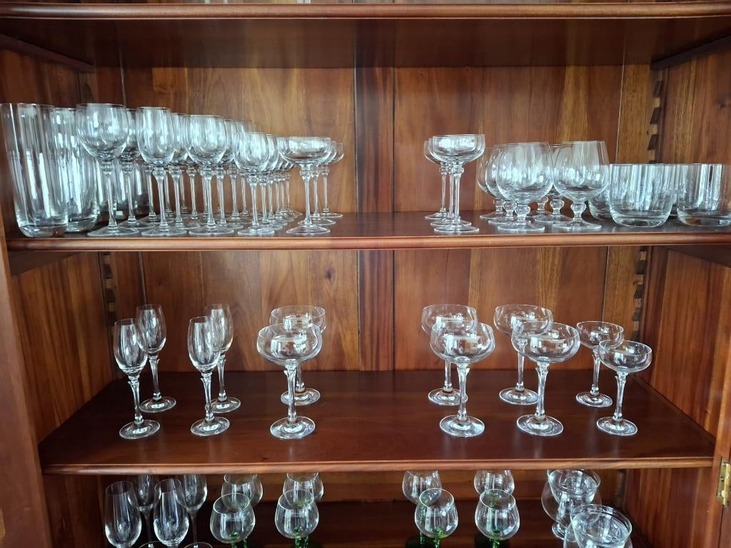 kristallen glasservies christen hutte, Antiek en Kunst, Antiek | Glas en Kristal, Ophalen