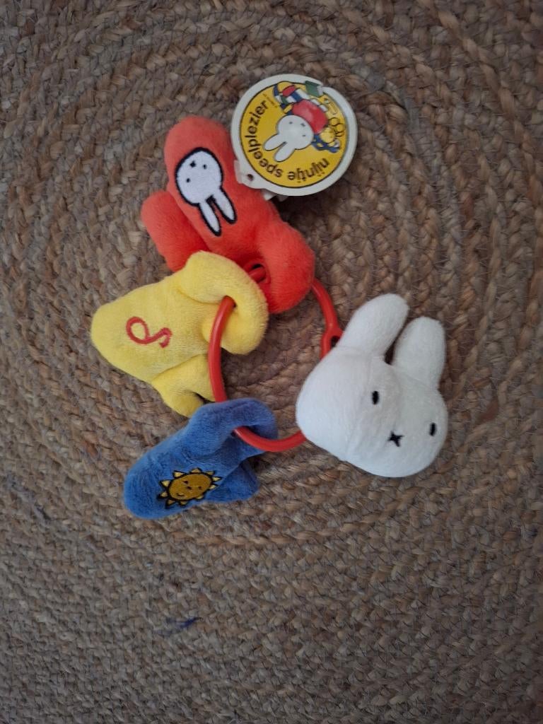 Leuk Nijntjesrammelaar met geluid als je schud, Ophalen of Verzenden, Nieuw, Konijn