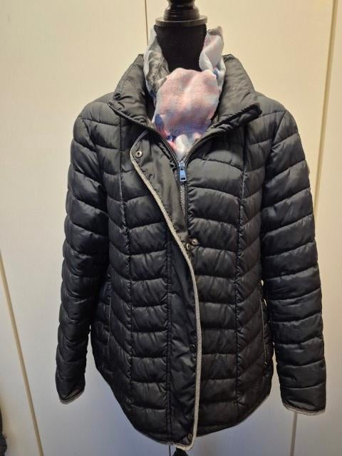 Jas dames donkerblauw maat 46/48, Kleding | Dames, Jassen | Winter, Blauw, Maat 46/48 (XL) of groter, Ophalen of Verzenden, Zo goed als nieuw