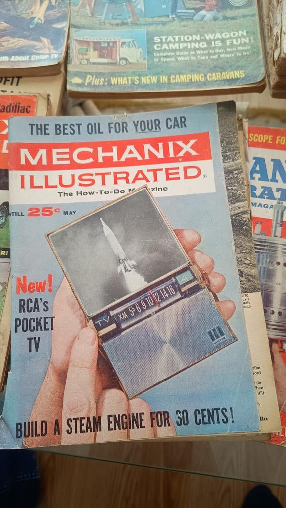 Verzameling Mechanix Illustrated magazines 50s 60s, Verzamelen, Tijdschriften, Kranten en Knipsels, Ophalen, 1940 tot 1960, Buitenland