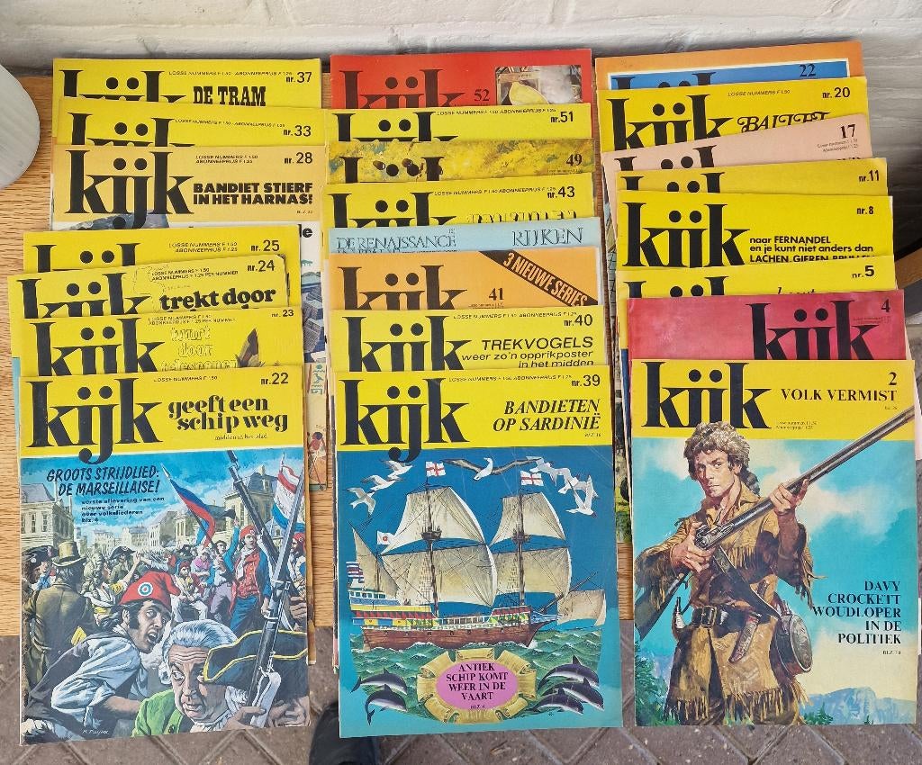 Oud weekblad KIJK, Ophalen, Gelezen, Overige typen