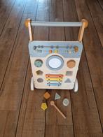 Janod activiteiten loopwagen - Houten loopkar met speelgoed, Ophalen