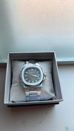 Hodler Thun Zilveren Horloge Groene Plaat Origineel NIEUW, Overige merken, Staal, Polshorloge, Nieuw