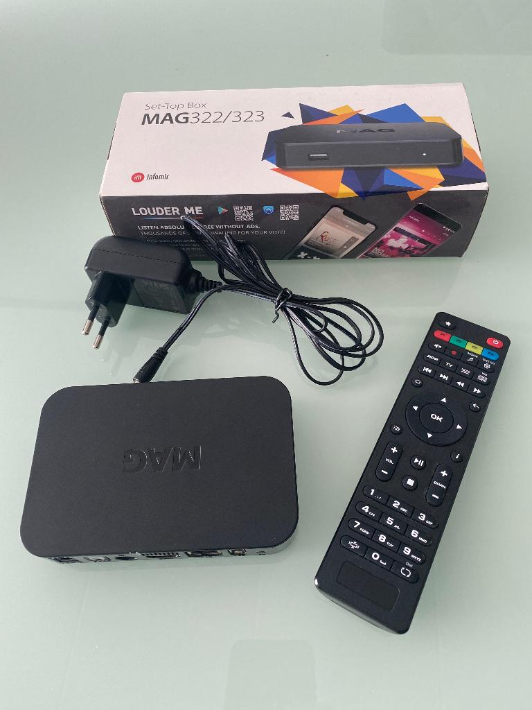 Multimedia TV-box (MAG322/323), Audio, Tv en Foto, Mediaspelers, Gebruikt, Minder dan 500 GB, HDMI, USB 2.0, Ophalen of Verzenden