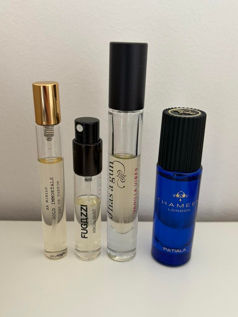 4 geuren: ex Nihilo, Fugazzi, Thameen en Julliette has a gun, Sieraden, Tassen en Uiterlijk, Uiterlijk | Parfum, Ophalen of Verzenden