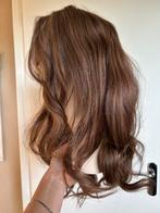 Echt haar ash bruin haarstuk 55cm, Ophalen of Verzenden, Zo goed als nieuw, Pruik of Haarverlenging