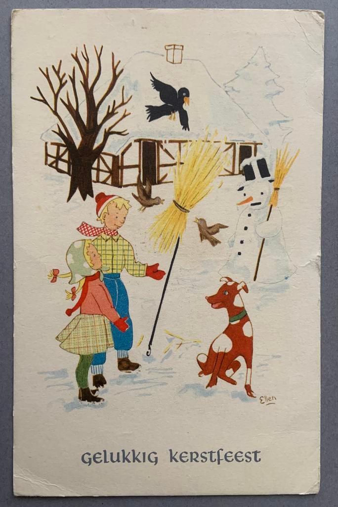 Leuke getekende kaart, Ophalen of Verzenden, Ongelopen, Kinderen