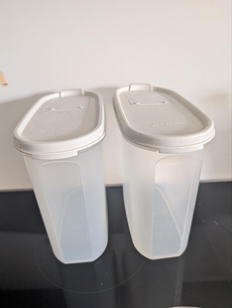 Tupperware ruimte spaarders 1,7 L, Ophalen of Verzenden, Zo goed als nieuw, Wit, Bus of Trommel