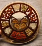 Vintage Onderzetter Vlinder, Ophalen of Verzenden, Gebruikt, Glas of Kopje