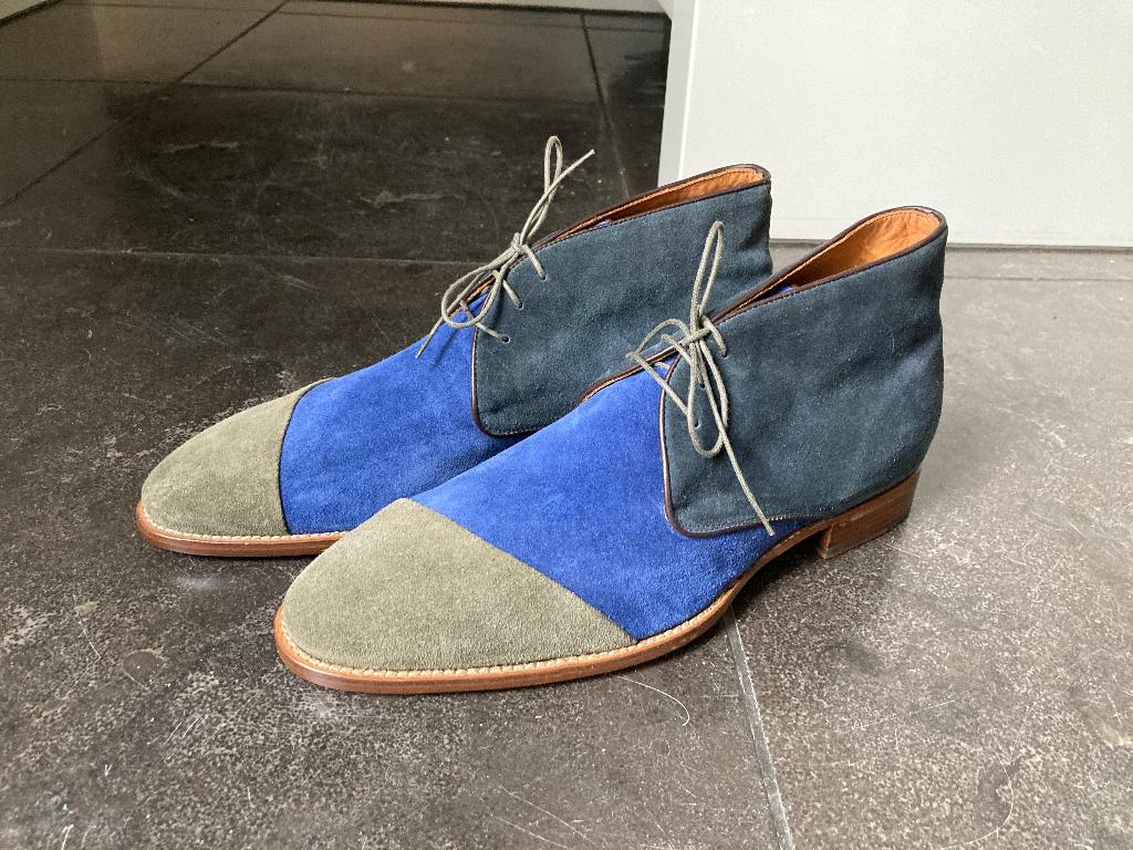 Camouflage suède boots 44 als nieuw, Overige kleuren, Boots, Ophalen of Verzenden, Zo goed als nieuw