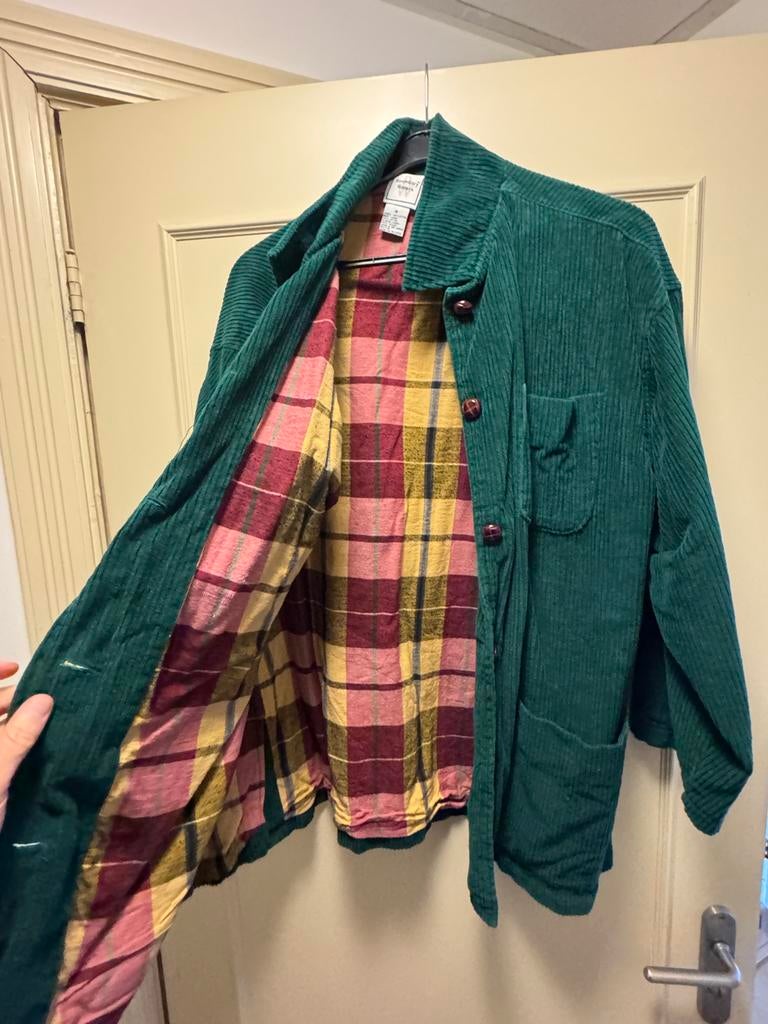 Green corduroy overshirt, Kleding | Dames, Ophalen of Verzenden, Zo goed als nieuw, Maat 38/40 (M), Groen