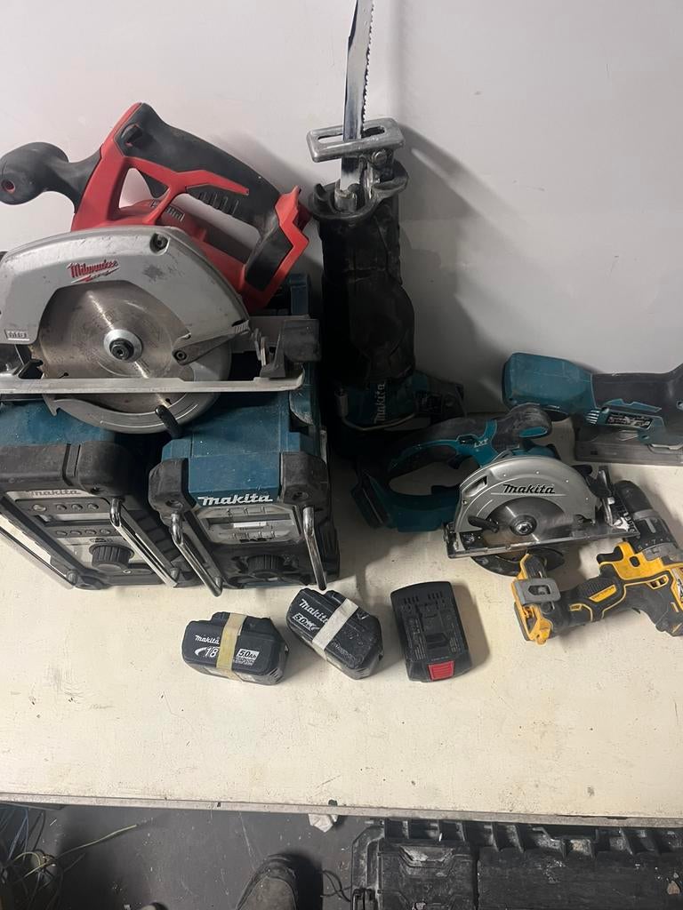 Partij gereedschappen, Ophalen of Verzenden, Zo goed als nieuw, 1200 watt of meer, 70 mm of meer