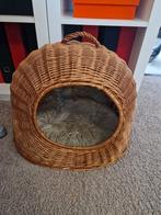 Wilgentenen poezenmand, ongebruikt met schapenvacht., Dieren en Toebehoren, Kattenmanden, Ophalen, Zo goed als nieuw, Overige