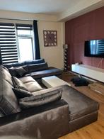 Antraciet velvet hoekbank – Eric Kuster stijl, Ophalen, Hoekbank, 300 cm of meer, Zo goed als nieuw