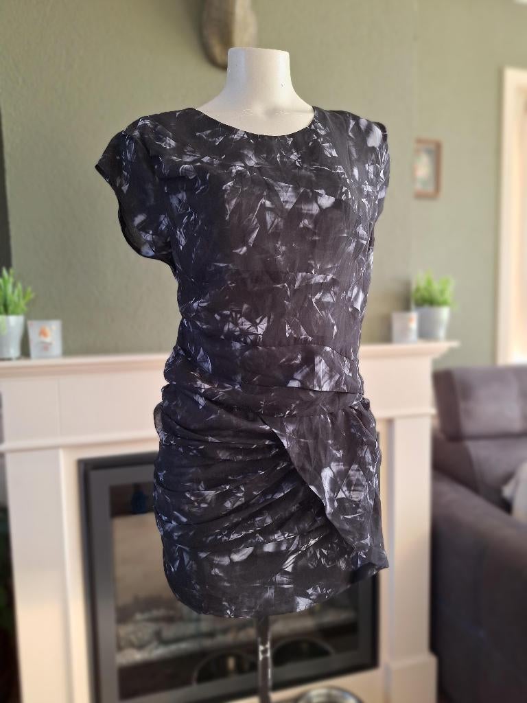 Iro schitterende mini jurk 40 M, Maat 38/40 (M), Verzenden, Zwart, Zo goed als nieuw