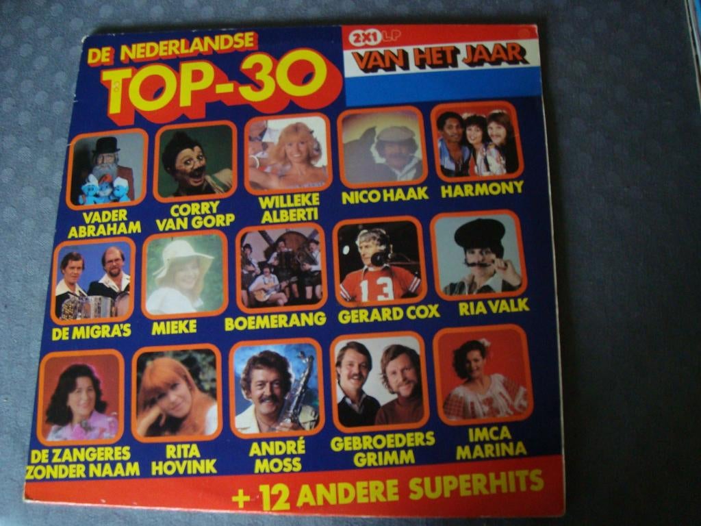 De nederlandse top 30 dubbel lp, Cd's en Dvd's, Ophalen of Verzenden, Zo goed als nieuw, 12 inch