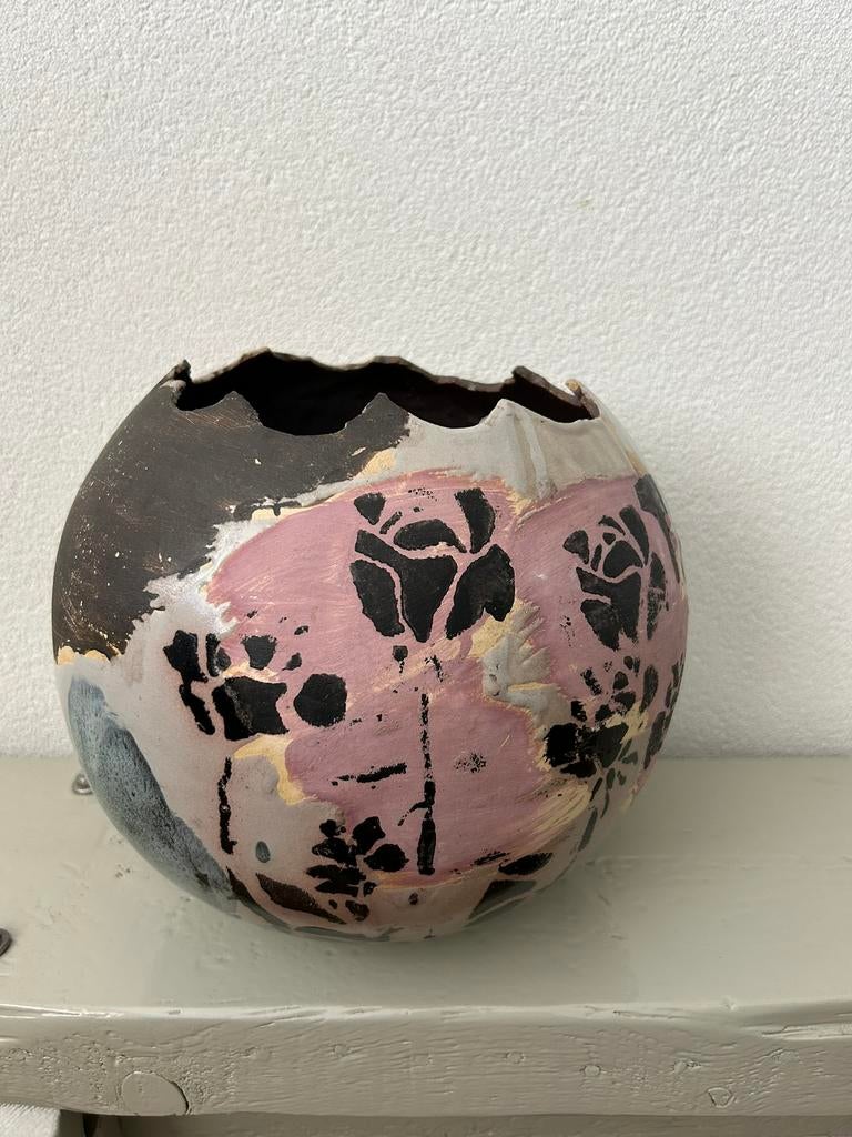 Bolvaas / Pot / Vaas XXL Handwerk, Huis en Inrichting, Woonaccessoires | Vazen, Ophalen of Verzenden, Overige kleuren, Aardewerk of Porselein