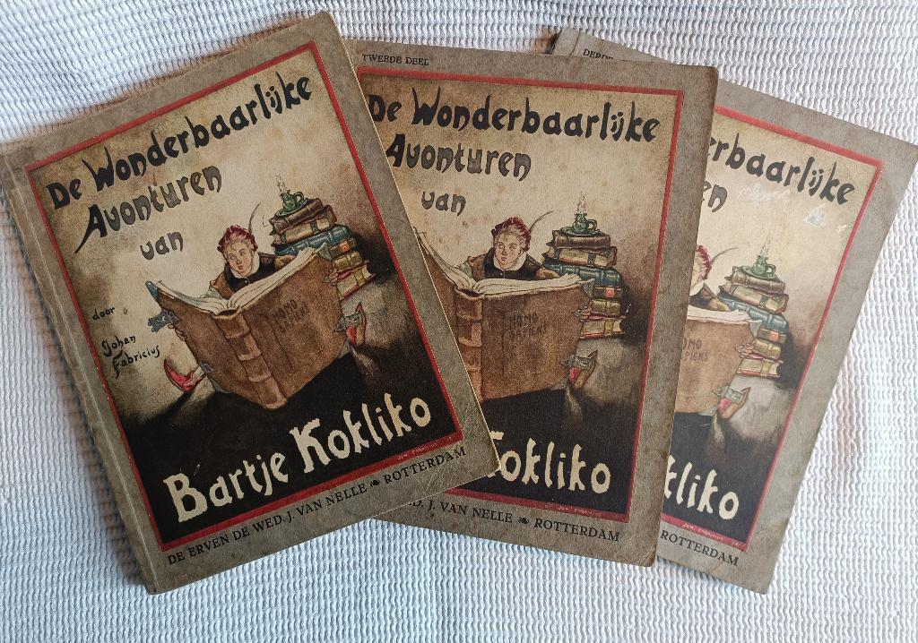 De wonderbaarlijke avonturen van Bartje Kokliko - 3 delen, Ophalen of Verzenden, Gebruikt, Overige typen