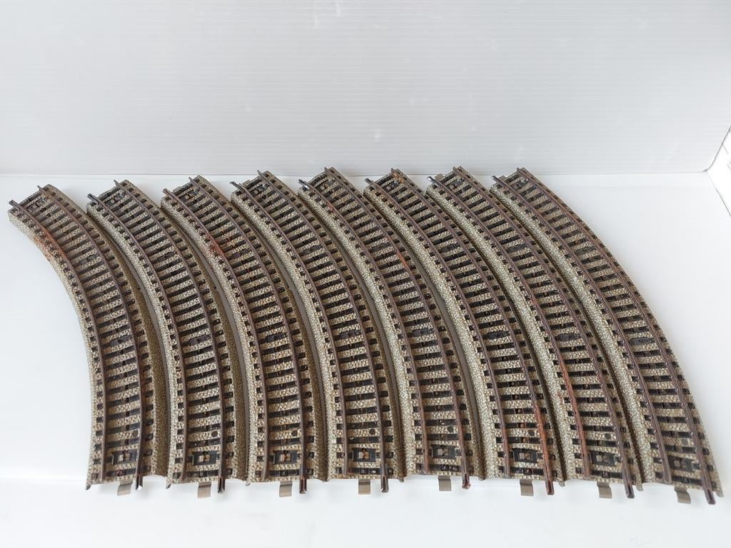 Märklin H0 bochten 5120 groot 8 stuks (B01), Wisselstroom, Gebruikt, Rails, Ophalen of Verzenden