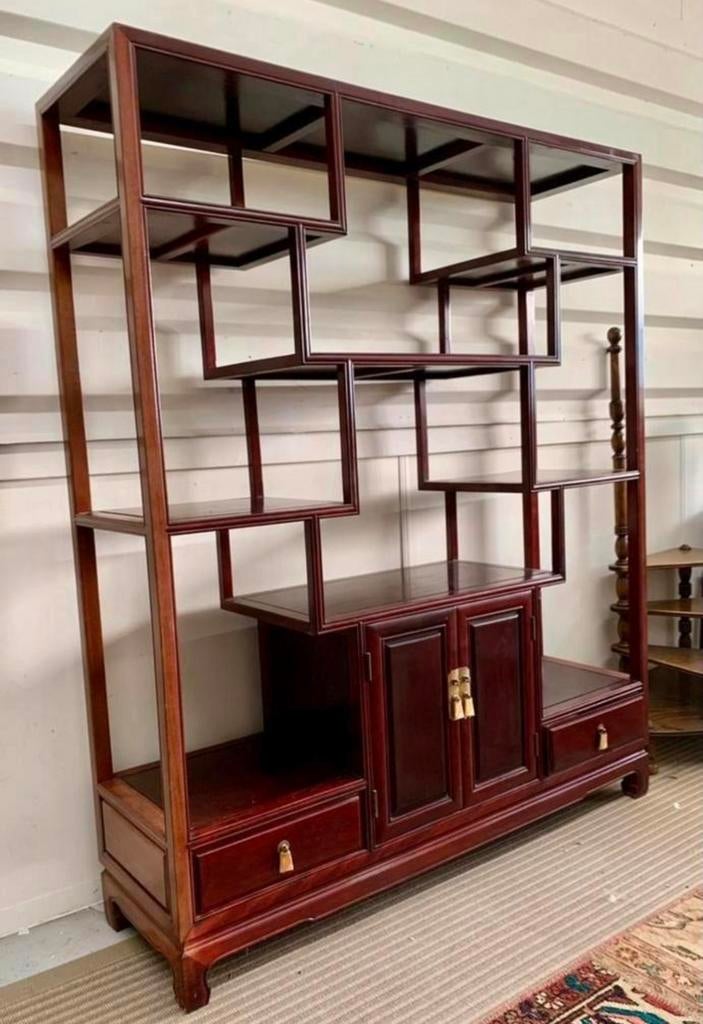 Vintage Chinese Rosewood Trapkast / Room Divider, Ophalen, Zo goed als nieuw, Minder dan 150 cm, 150 tot 200 cm