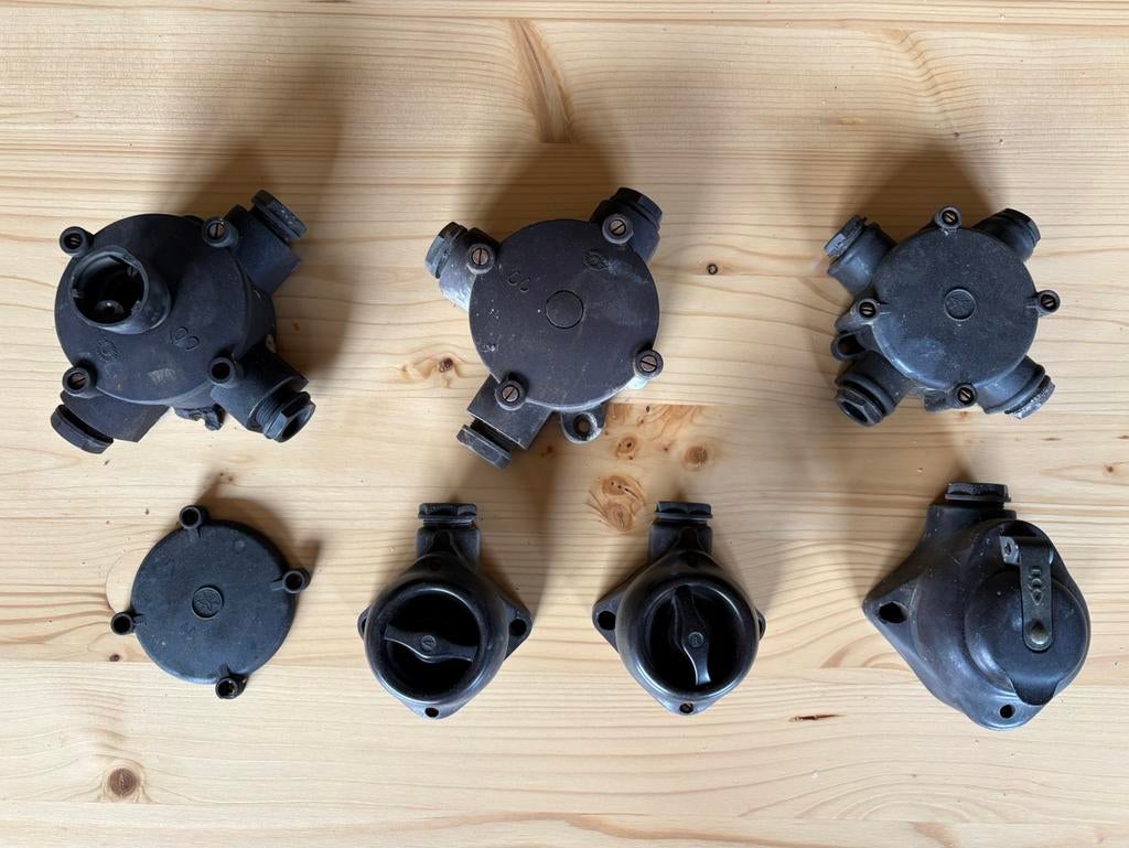 Bakeliet schakelmateriaal, Ophalen of Verzenden, Gebruikt, Overige typen