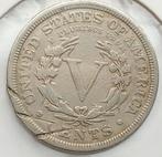 5 Cent 1912 USA Oude Antieke Munt Amerika Misslag CUD Error, Ophalen of Verzenden, Noord-Amerika