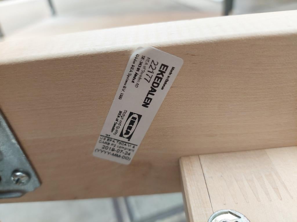 Ikea Ekedalen eettafel., Ophalen of Verzenden, Zo goed als nieuw, Rechthoekig, 50 tot 100 cm
